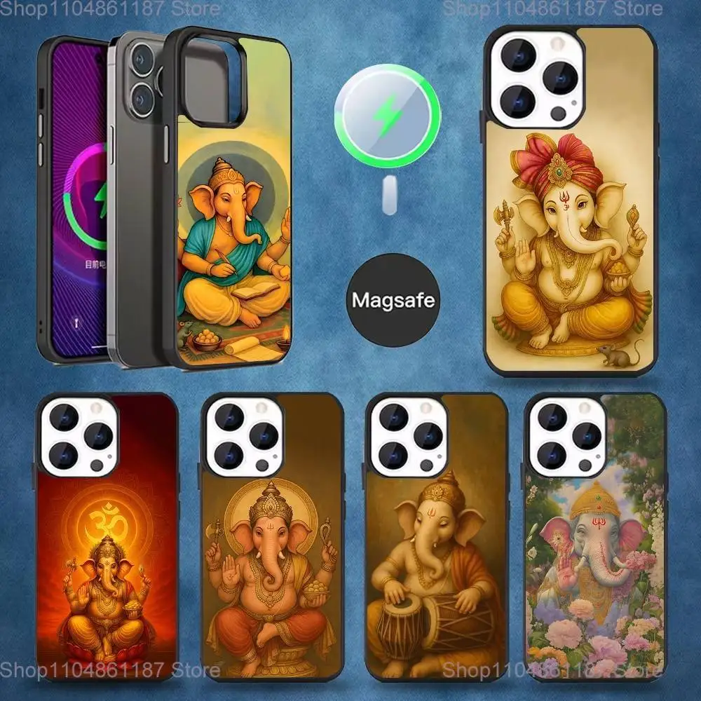 

Чехол для телефона Ganesh Elephant God для iPhone 17,16,15,14,13,12,11, Pro, Max, Plus, Mini, Magsafe, магнитный чехол для беспроводной зарядки