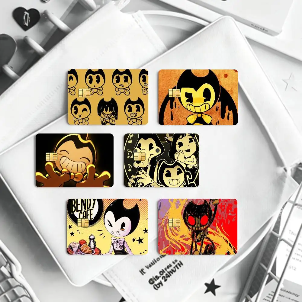 Game Bendy And The Ink Machine  Card HD Stickers Game Card Decal Card Matte Film Skin Small Chip Waterproof Sticker