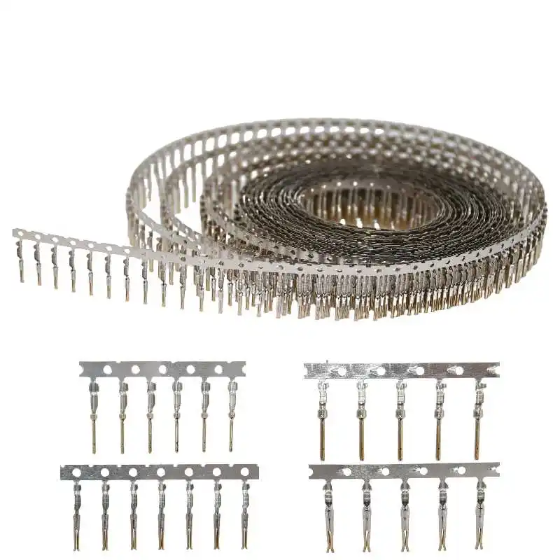 End Type D-SUB Male and Female Pins 0.76 1.0 Wiring Terminal, Traditional Half Gold Punching Pin, No Soldering Pin Arrangement