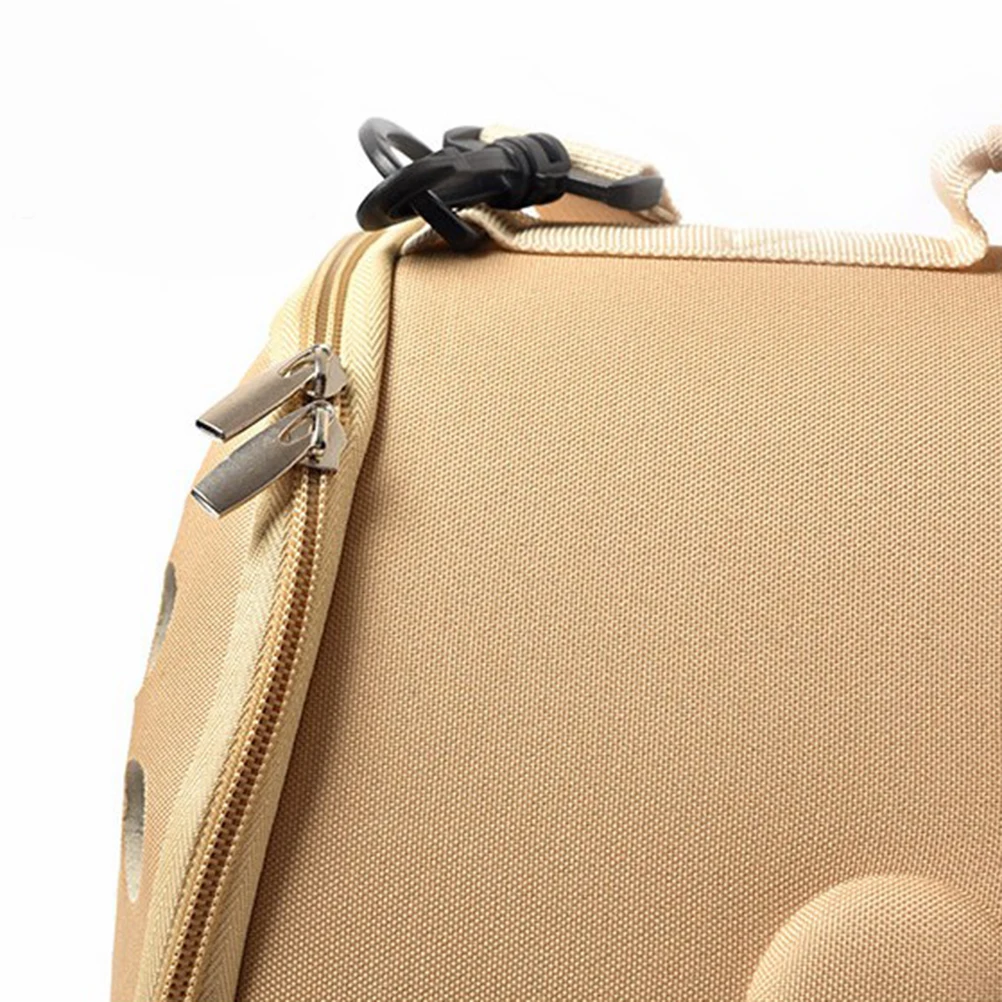 

1pc Portable Breathable For Dog Dog Cross-Body Carrier Bag Pet Supplies Practical Pet Carry Bag Size Gold