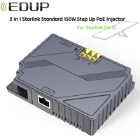 EDUP 2 in 1 Starlink V3 PoE Injector with Step Up 150W Surge and ESD Protection Car Safe DC Converter for Starlink Gen 3 Dishy