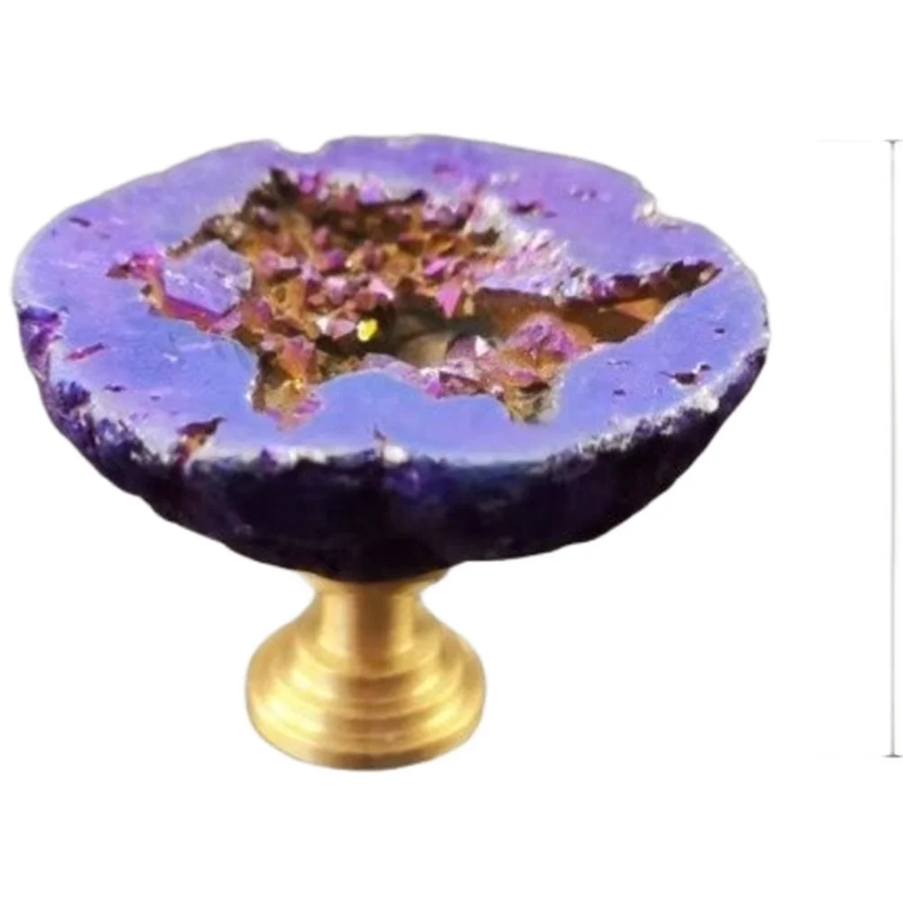 For crystal-Accented Brass Drawer Pull for Furniture Refurbishment Including Bookcases Sideboards and Armoires