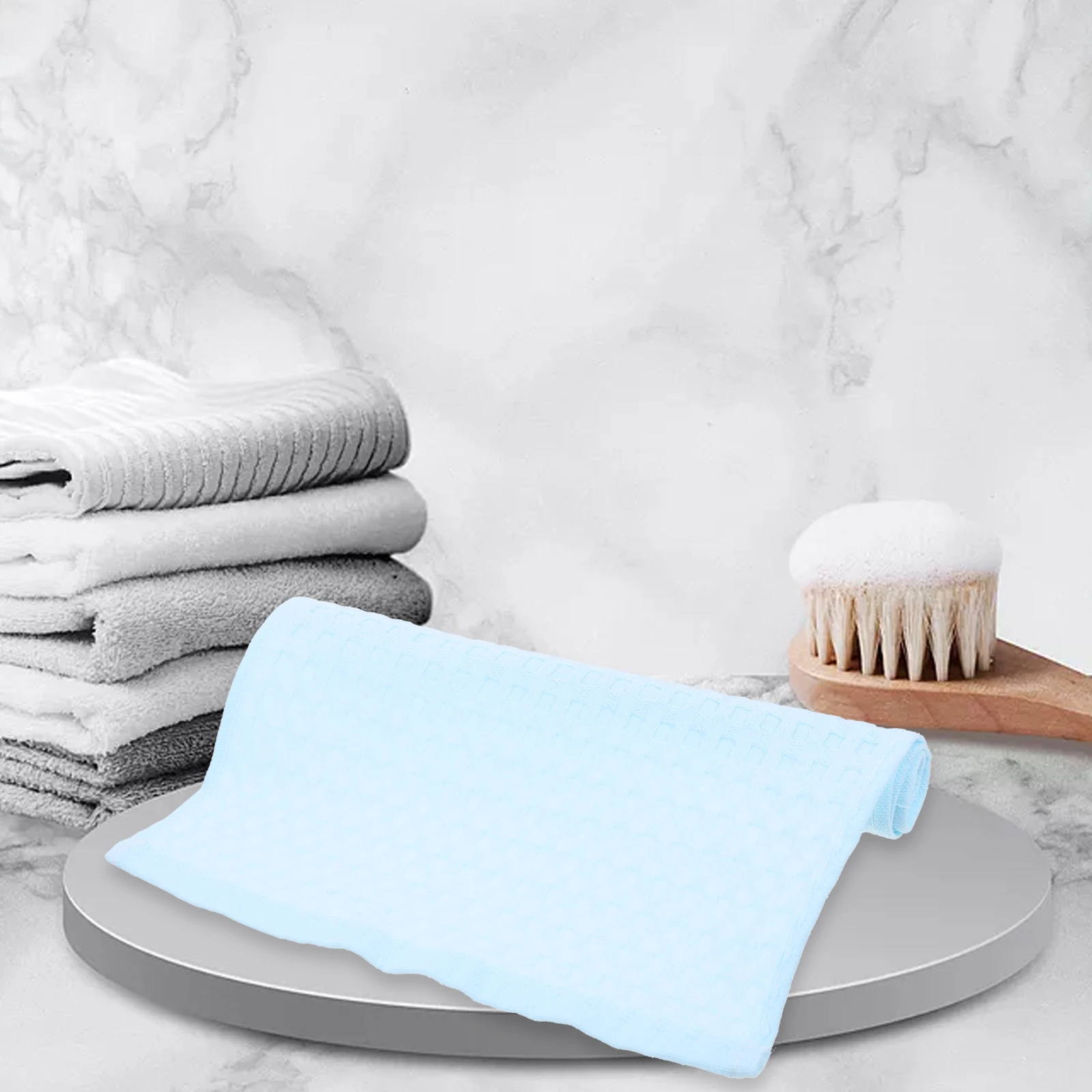 

2Pcs Multi Purpose Cotton Towels Baby Face Washcloths Soft Clean Towel with Hanging Loops and Lightweight Design
