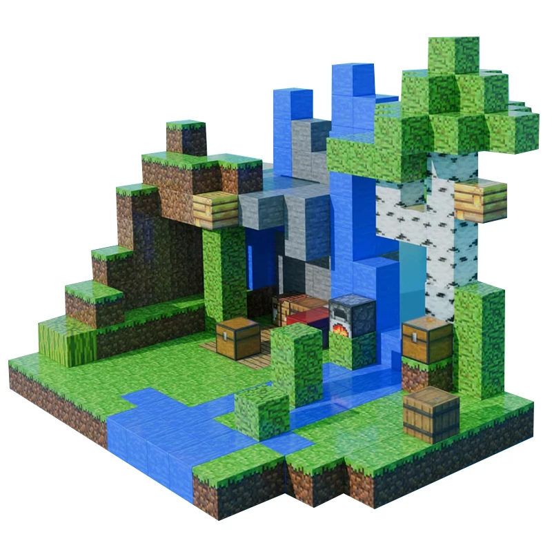 Magnetische bouwstenen speelgoedbouwstenen volledige set doe-het-zelf-montagespeelgoed voor kinderen bouwstenen tafelbouwspellen 1 juni