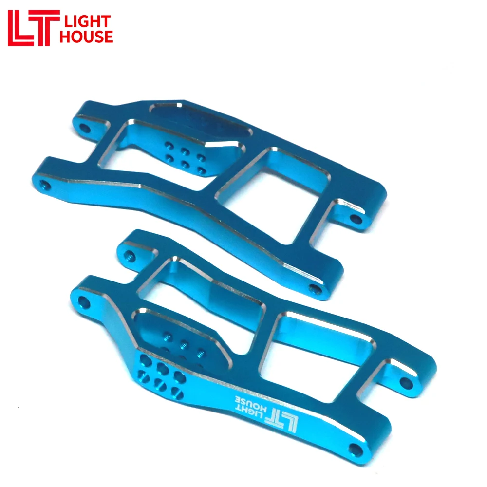LIGHT HOUSE 7075 Juego de brazo inferior trasero de aluminio para TRX MINI MAXX BL-2s 4WD Monster Truck sin escobillas 107154-1 piezas de mejora