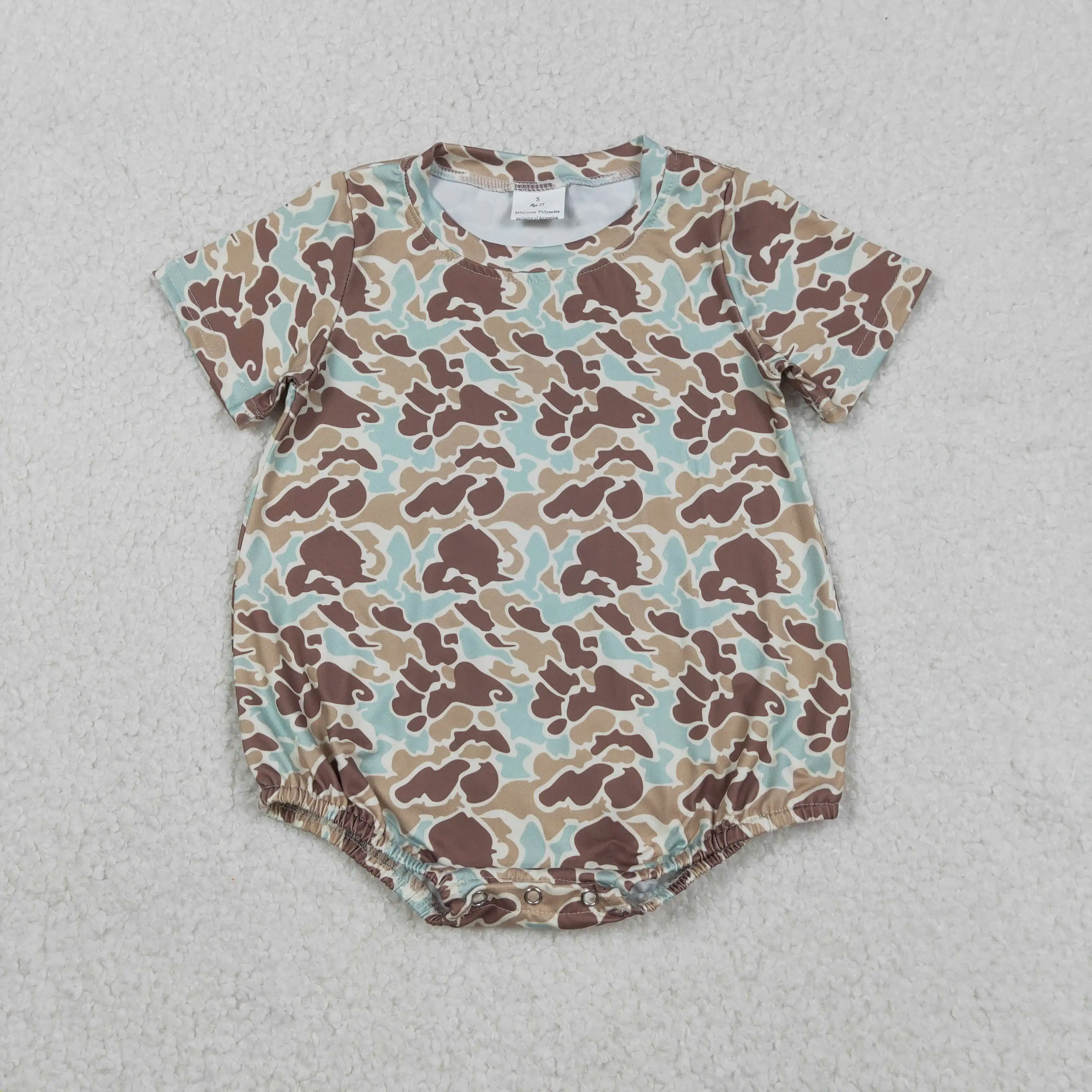 

z1205-11 SR3449 Wholesale baby rompers kids clothes boys camouflage short sleeve romper boutique children clothing