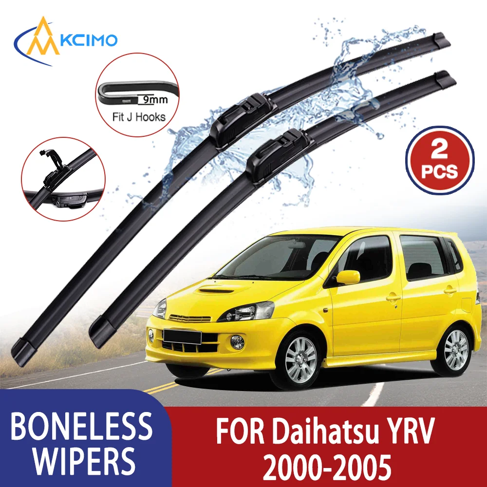 Kcimo Premium Hohe Qualität Für Daihatsu YRV 2000-2005 2001 Auto U-typ Weiche Gummi Ohne Knochen wischer-HD Leise Langlebig 21 "+ 14"