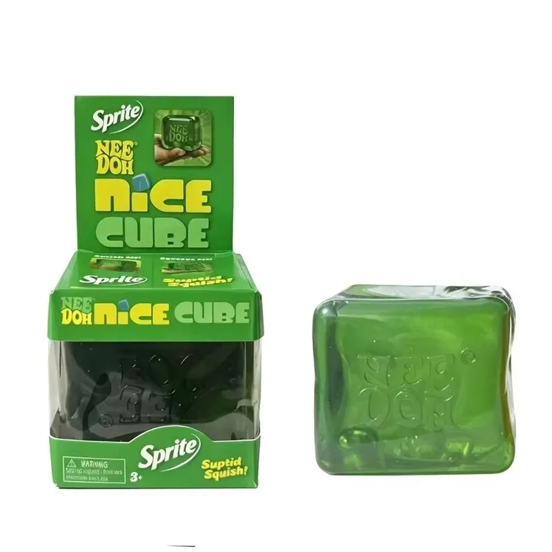 Schylling Needoh Nice Ice Baby 4er-Pack Teenie Cube Fidget Relief Sensorisches Spielzeug Cola Sprite Cube Squish Spielzeug Maltose Ungiftiges Geschenk – Detail 8