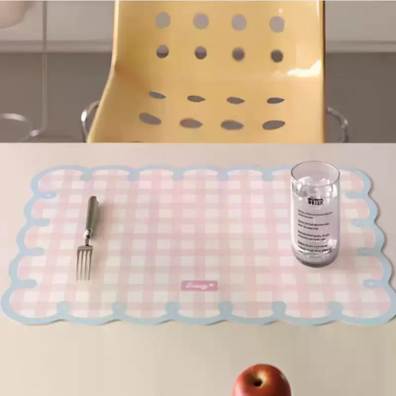 

Rectangular Diatom Mud Placemat Heat Insulation Anti Skidding Dish Mat Pad Absorbent Pads Table Decoration And Accessories Mat