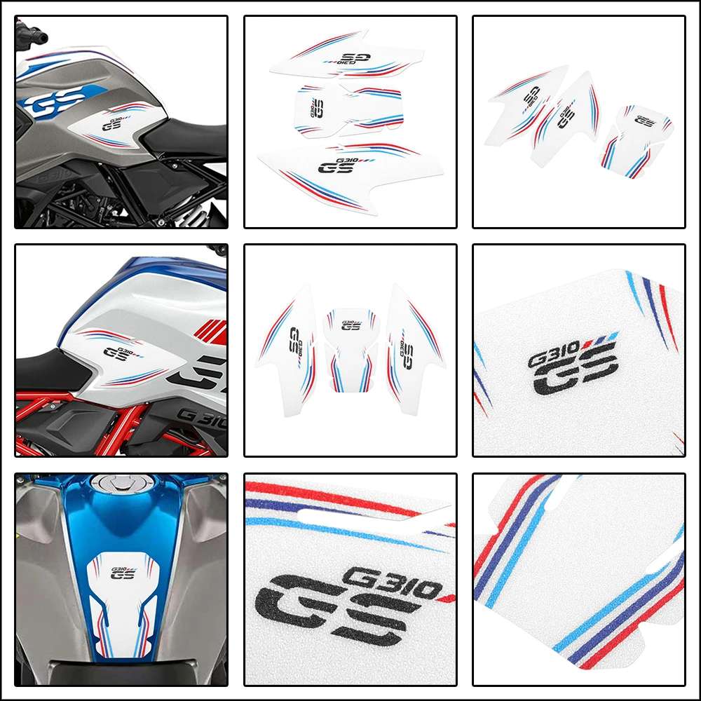 

Для BMW G310GS G310 GS ПВХ матовая накладка на бак мотоцикла, защитная наклейка, комплект противоскользящих наклеек на топливный бак, тяговые накладки