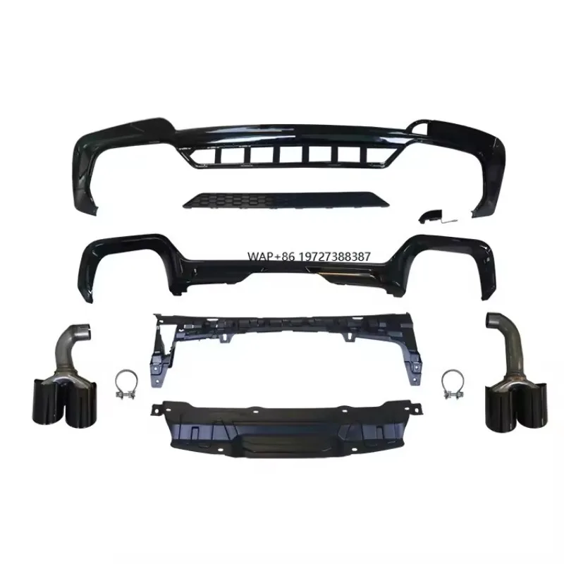 

Factory Wholesale M Power Rear Lip Tail Pipe Exhaust Gloss Black X3M Rear Diffuser for X3 G01 Pre 2018-2021
