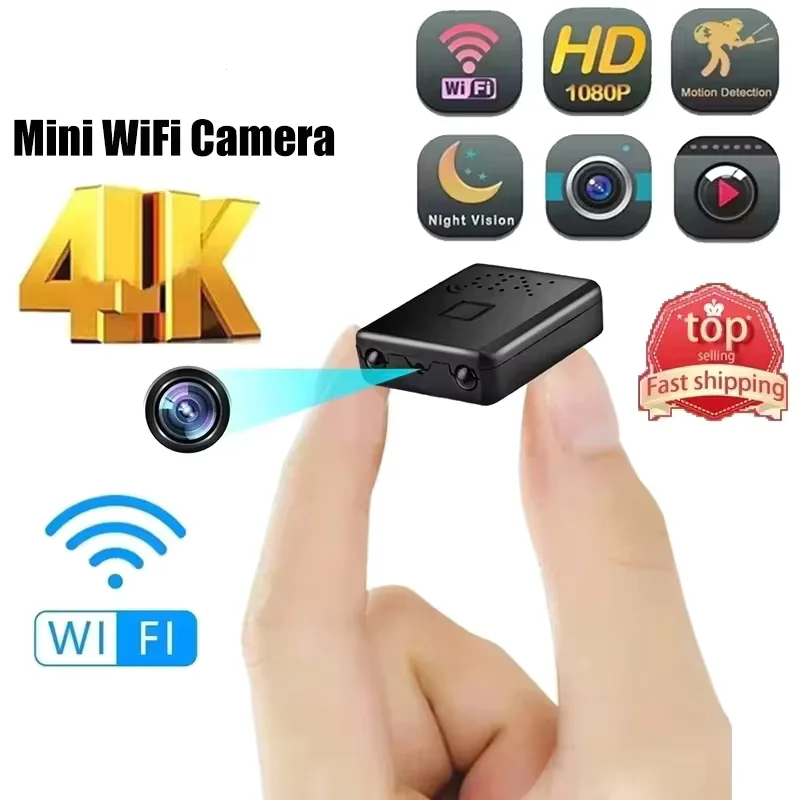 Câmera Mini XD Full HD 4K WiFi Com Visão Noturna, Monitoramento Remoto De Segurança, Proteção Residencial, Gravador De Vídeo à P