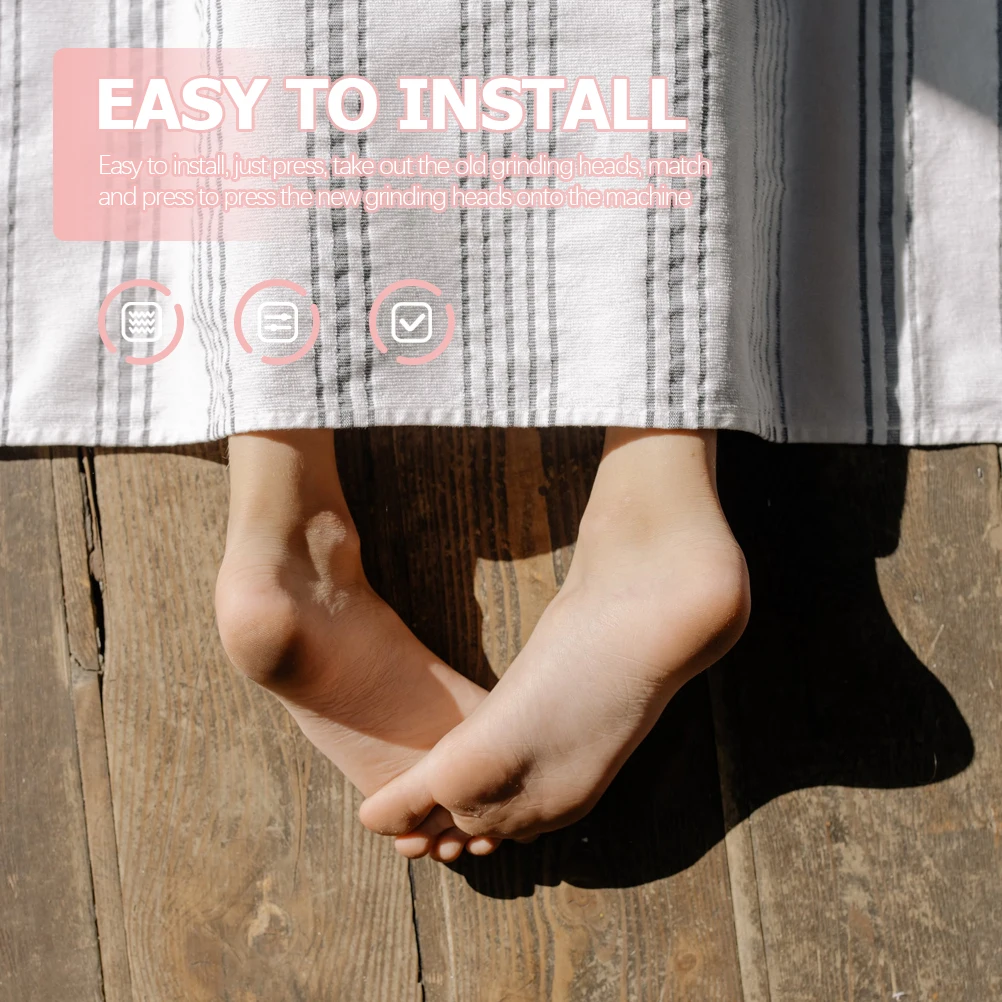 

6 Pcs Electric Foot File Replacement Pedicure Tool Callus Remover Foot Sand Roller for Dead Skin Removal Nail File