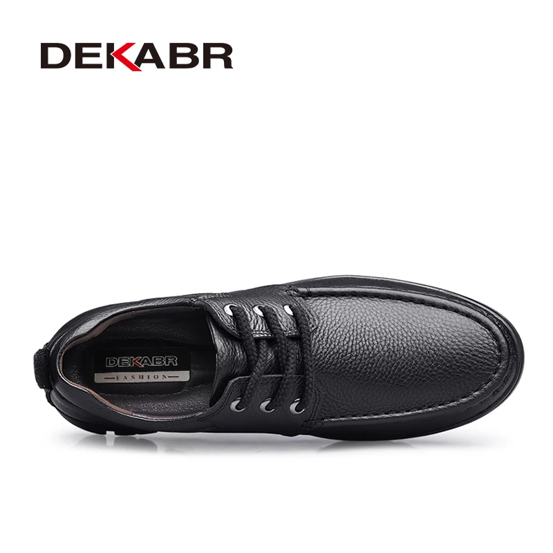 Dekabr-sapatos casuais de couro genuíno para homens, mocassins confortáveis e respiráveis, sapatos de condução, tamanho grande 37-50, novo design