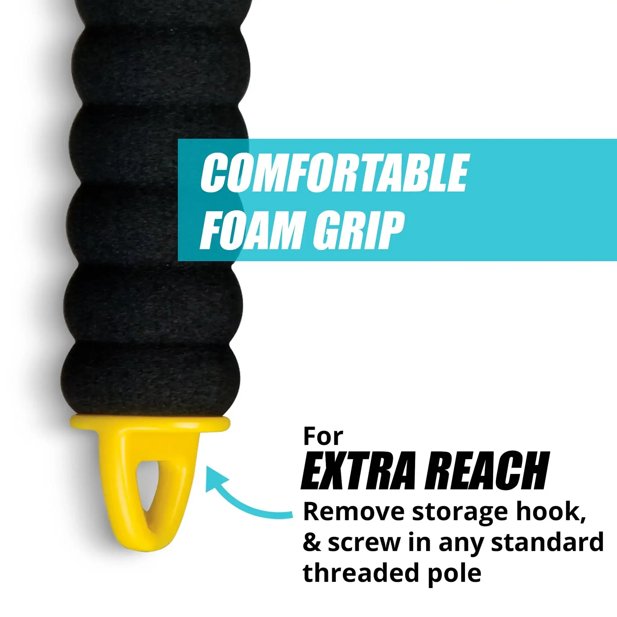 مجموعة أدوات تنظيف الزجاج الأمامي بمقبض تلسكوبي، 2 ألياف دقيقة سريعة التغيير وحقيبة تخزين للزجاج الأمامي والنوافذ للسيارة