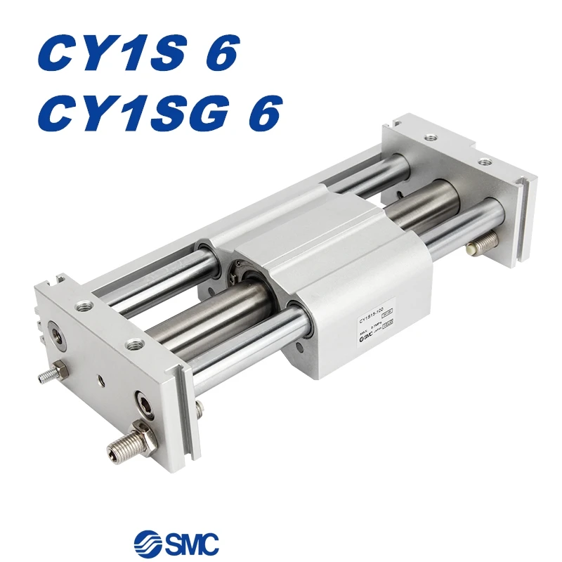 

CY1S CY1SG CY1S6 CY1SG6 Magnetically Coupled Rodless Cylinder Slider Type Slide Bearing CY1S6-50Z CY1SG6-100Z CY1S6-150Z