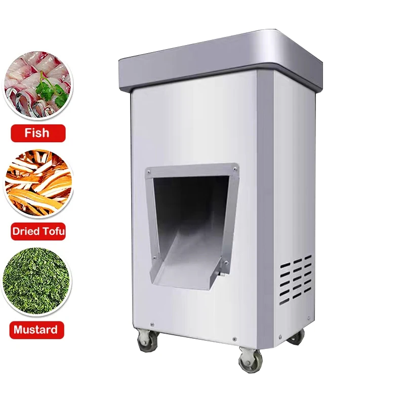 

Stainless Steel Meat Cutting Machine Electric Meat Slicer Multifunctional Meat Shredder Dicing Machine Commercially Available