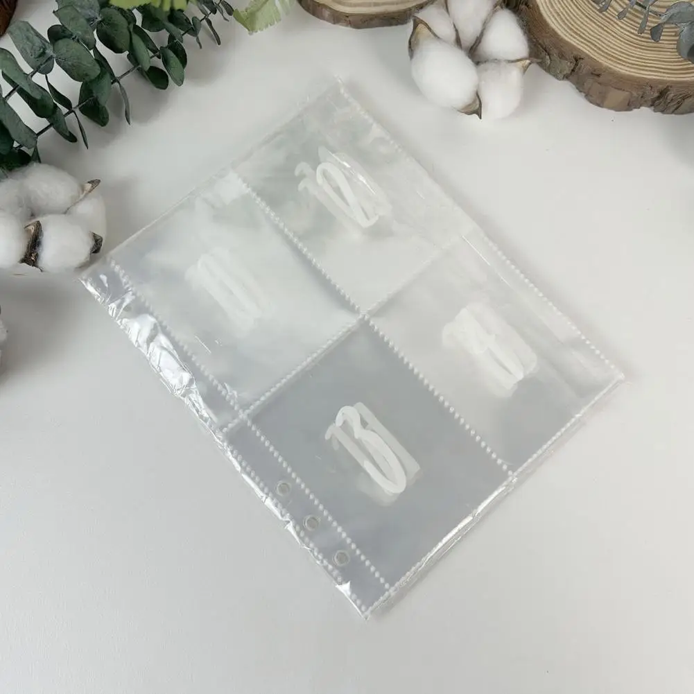 

100 Pocket Money Saving Inserts Commercial A5 Binder Refill Replacement Pockets for Money Saving Challenge Binder Accessories