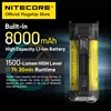 NITECORE EDC37 究極の戦術 EDC 懐中電灯 8000 ルーメン 18 ワット USB-C 充電式トロッライト内蔵 8000mAh リチウムイオン電池 3