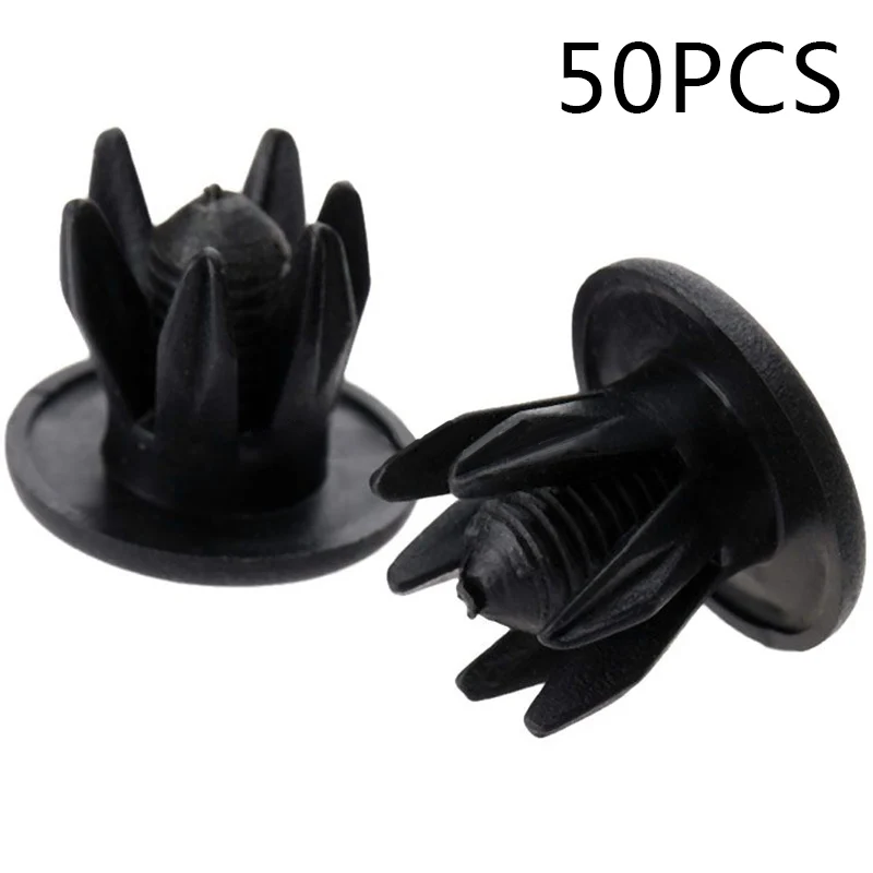 50PCS 10mm Hole Car Rivet Push Clips Retainer Fender Door Trim Panel Clip Plastic Rivets Fastener Auto Accessories