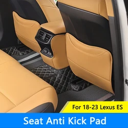 QHCP Car Leather Seat Anti Kick Mat Rear Armrest Box Outlet Pad Trim Seat Anti-kick Pads For Lexus ES 18-23 Interior Accessories