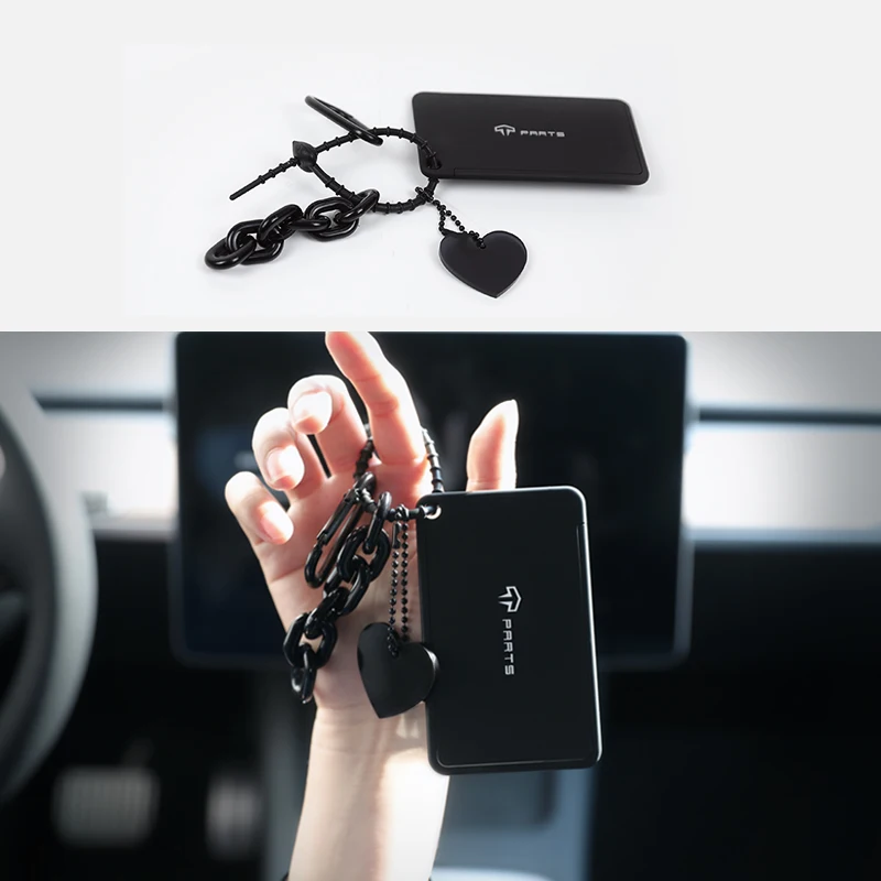 

TPARTS Key Card Case For Tesla Protector Cover Chain Model 3 Y Accessories