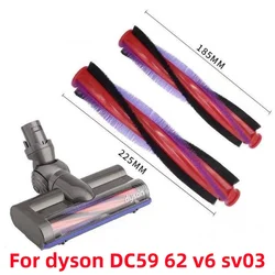 Аксессуары для пылесоса Dyson V6 DC58 DC62, со встроенной роликовой щеткой, 185 мм/225 мм