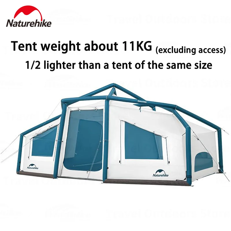 Naturehike Air 12.0 Outdoor Ultralight Inflatable Tent for 2-4 people PU2000mm Waterproof Travel Tent Camping Equipment UPF50+