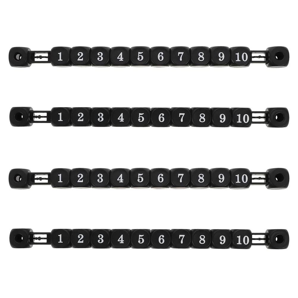 

4 Pcs Scorer Scoring Indicator Markers Scorekeeper Bar Counters Soccer Table Keepers Scorekeepers Devices Major