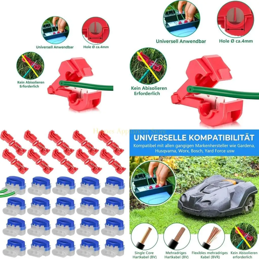 موصل جزازة جزازة D0AB سهولة توصيل سلك التثبيت مجموعة من المواد البلاستيكية