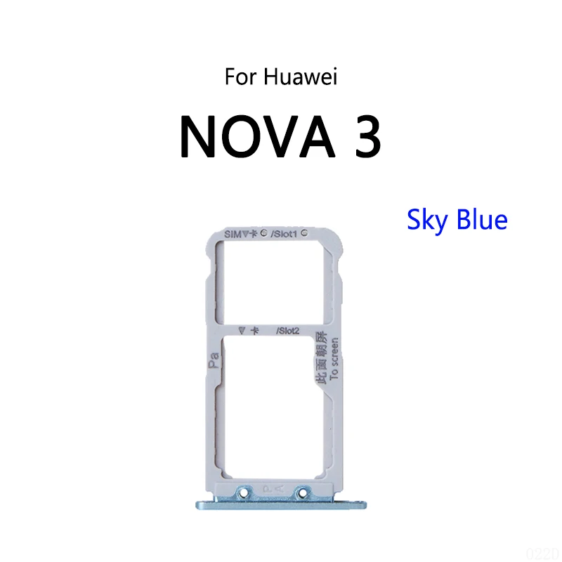 For Huawei Nova 3 SIM Card Slot Tray Holder Sim Card Reader Socket