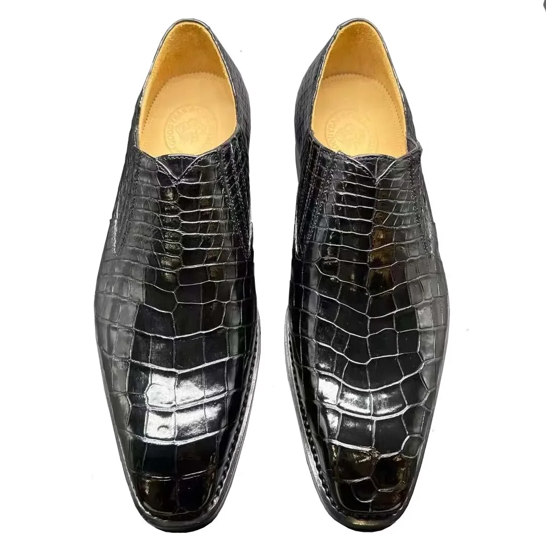 chue new Formal Shoes men crocodile shoes male crocodile shoes  leather sole business