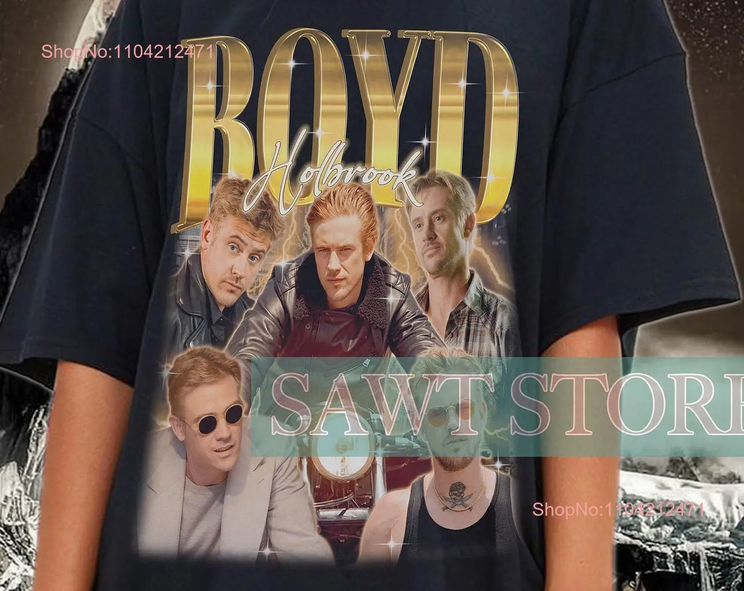 BOYD HOLBROOK Vintage T Shirt Homage Fan Retro 90s Sweater Merch  long or short sleeves