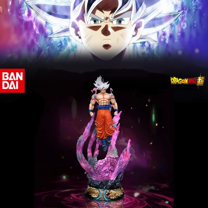 24cm dragon ball super goku anime figura ultra instinto super saiyan estatueta tatue estátua modelo ornamento coleção brinquedo presentes