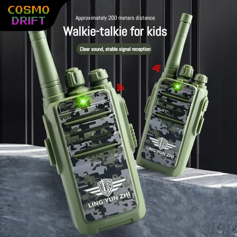 Kids Wireless Walkie Talkie Outdoor Long Range Clear Sound Portable Mini Intercom Two Way Radio Communication Toy Gift