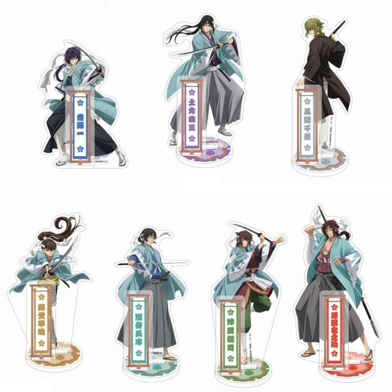 

New Anime Hakuoki Acrylic Stand Character Double Insertion Standing Satue Display Collectible Toys Desktop Decor Figure Props