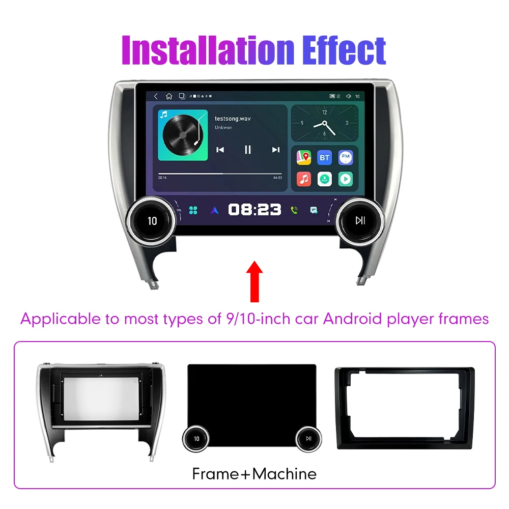 11.8 Inch 2K Double Knobs 2 Din Car Radio For Honda Camry 2015-2018 Car Radio DVD Multimedia Video Player Android Auto Carplay