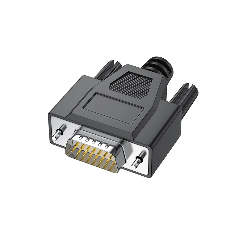 DB15 коннекторы для сварки комплект оболочки из ПВХ штепсельная вилка/гнездовая розетка 2 ряда 15-контактный Серийный порт штекерные адаптеры
