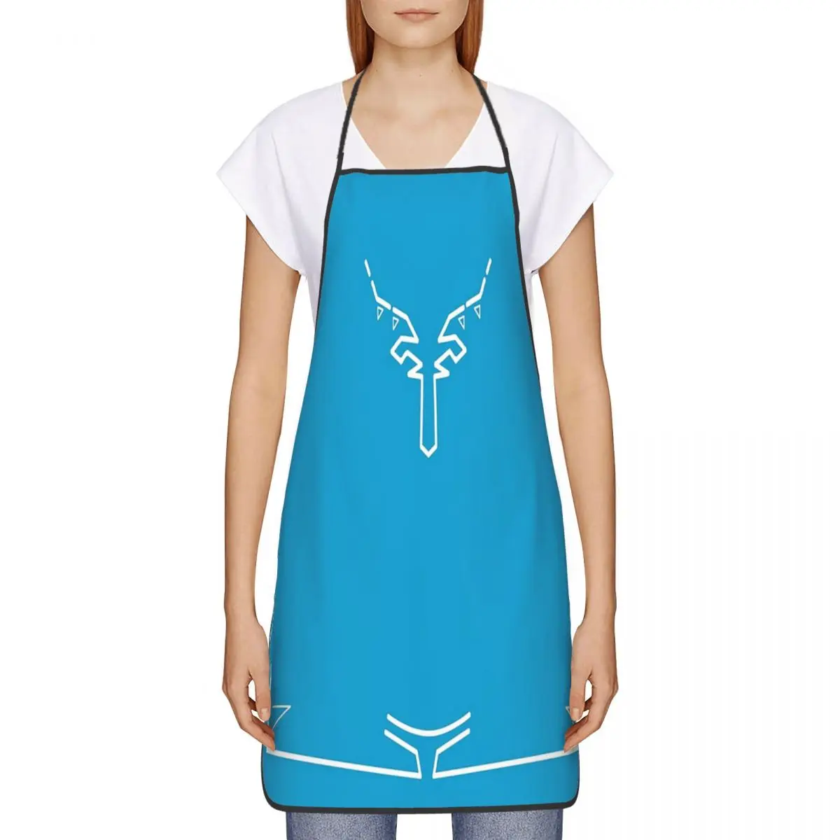 BOTW Champ Tunic Apron Chef Cooking Baking Tablier Waterproof Bib Kitchen Cleaning Pinafore for Women Men Gardening