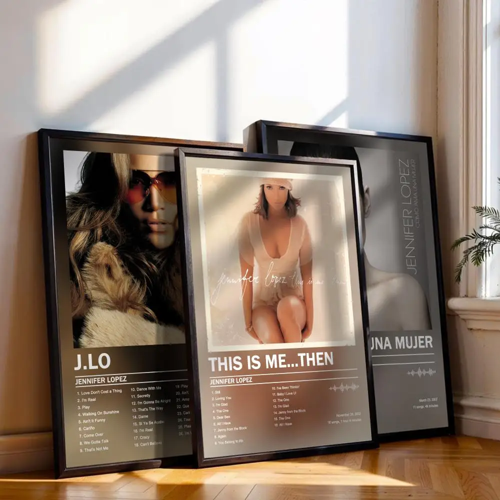 Jennifer L-Lopez Poster Music Album Cover For Room Canvas Painting Print Art Home Wall Decor Picture Gift