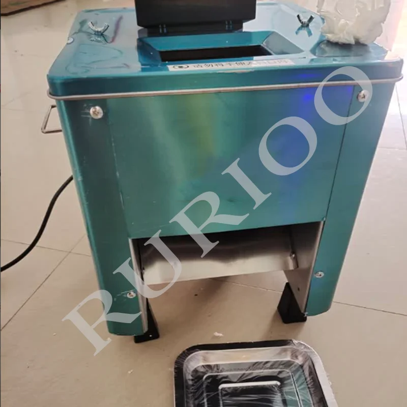 Full Automatic Stainless Steel Section Shredder for Meat Vegetables Dice Cutter Home Commercial Use Meat Product Making Machines