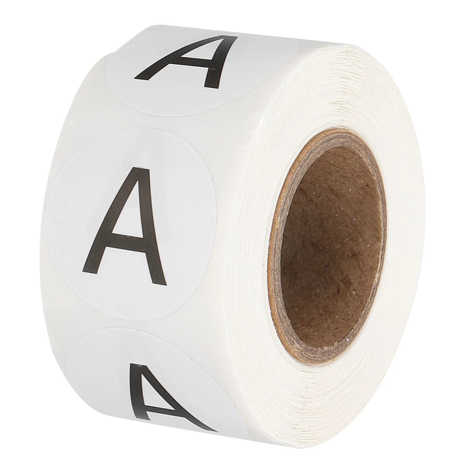 500Pcs/Roll 1 Inch Capital Letter Stickers Letter A-Z Inventory Labels Self Adhesive Round Circle Coding Dots Labels for Office