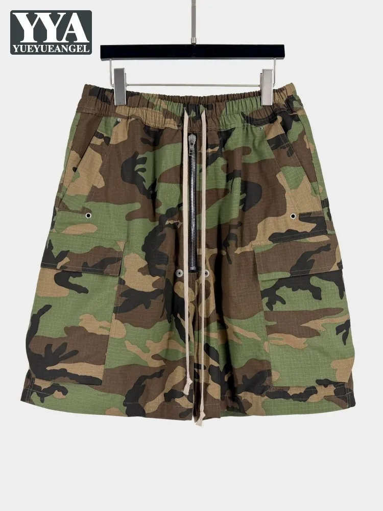 Mens Summer Versatile Casual Comfortable Shorts Drawstring Fashion Camouflage Sweatpants Straight Trousers Male Overalls Shorts