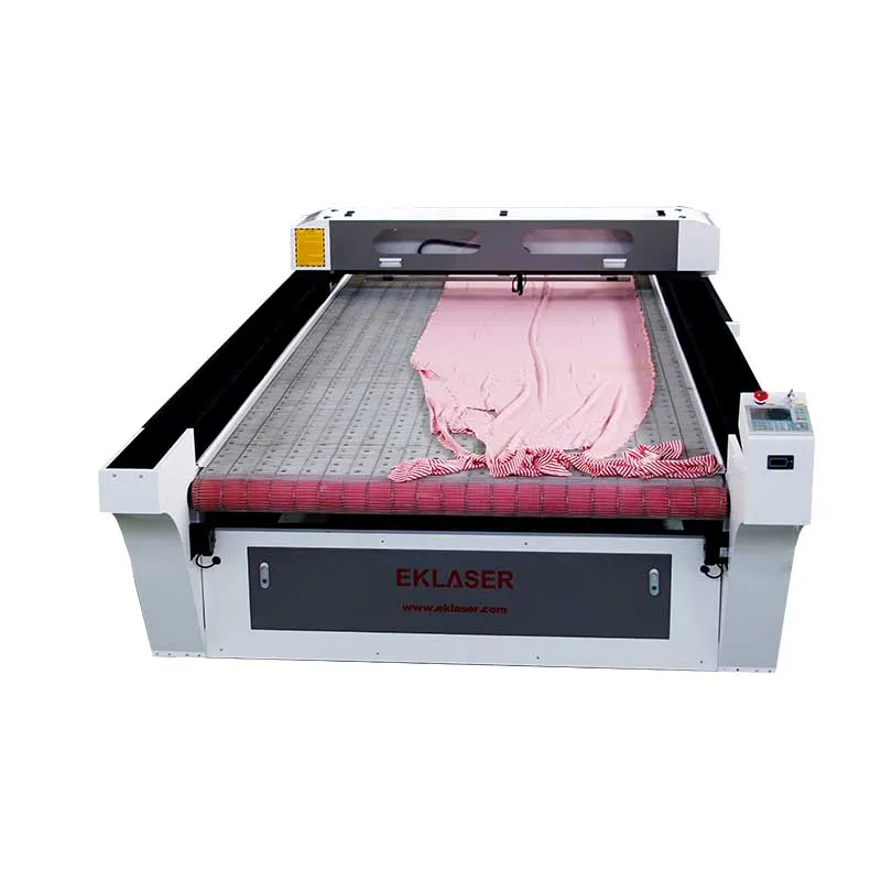 1626 Auto Feeding Textile Cloth Garment Eva Foam Fabric Laser Cutting Machine With Conveyor