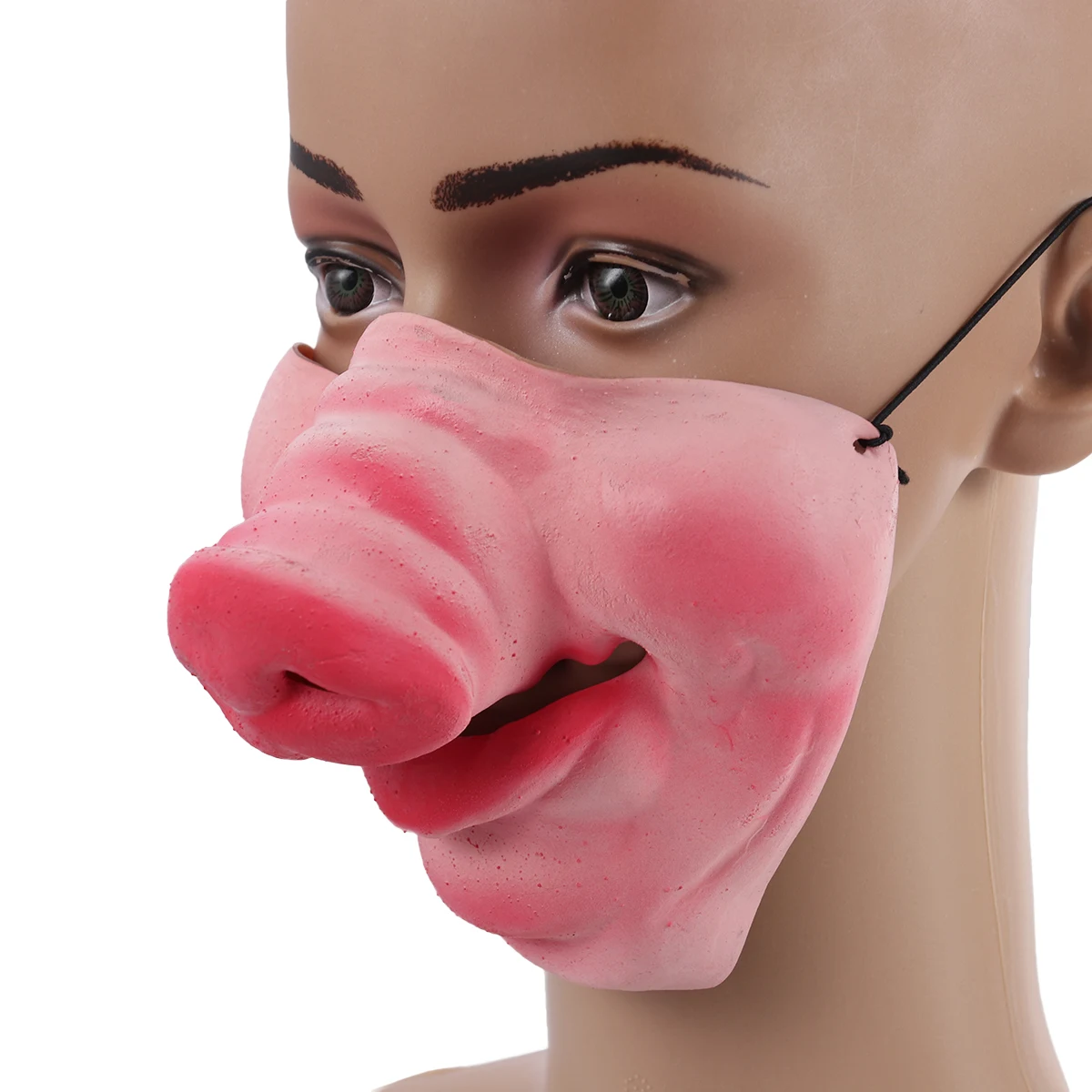

Funny mask Half Face Costume Accessory For Cosplay Unique Design No Plastic Smell Comfortable Adult Halloween