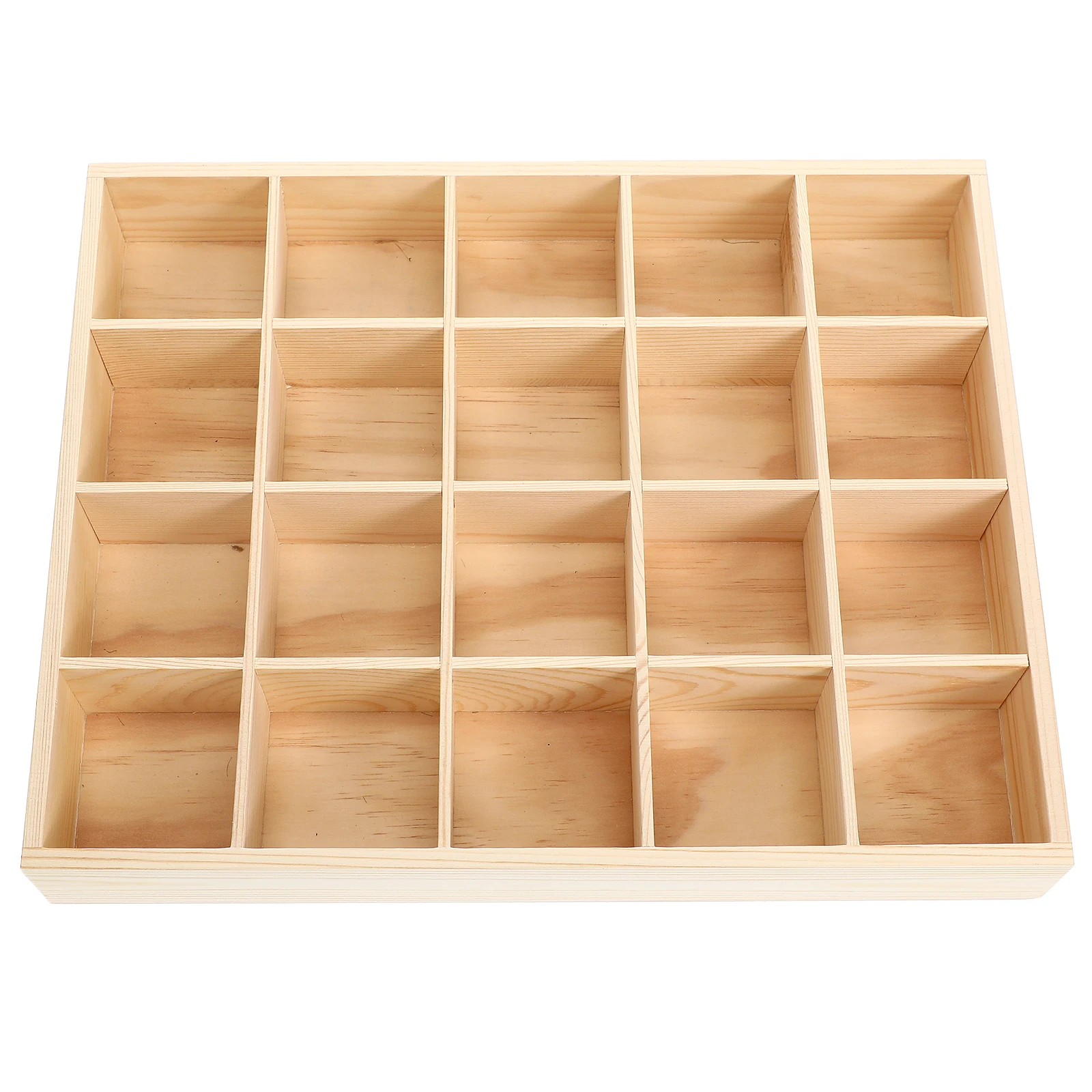 

20 Compartments Wooden Underwear Drawer Organizer Storage Box For Socks Bras Leggings Panties Stackable Clothes Organizer