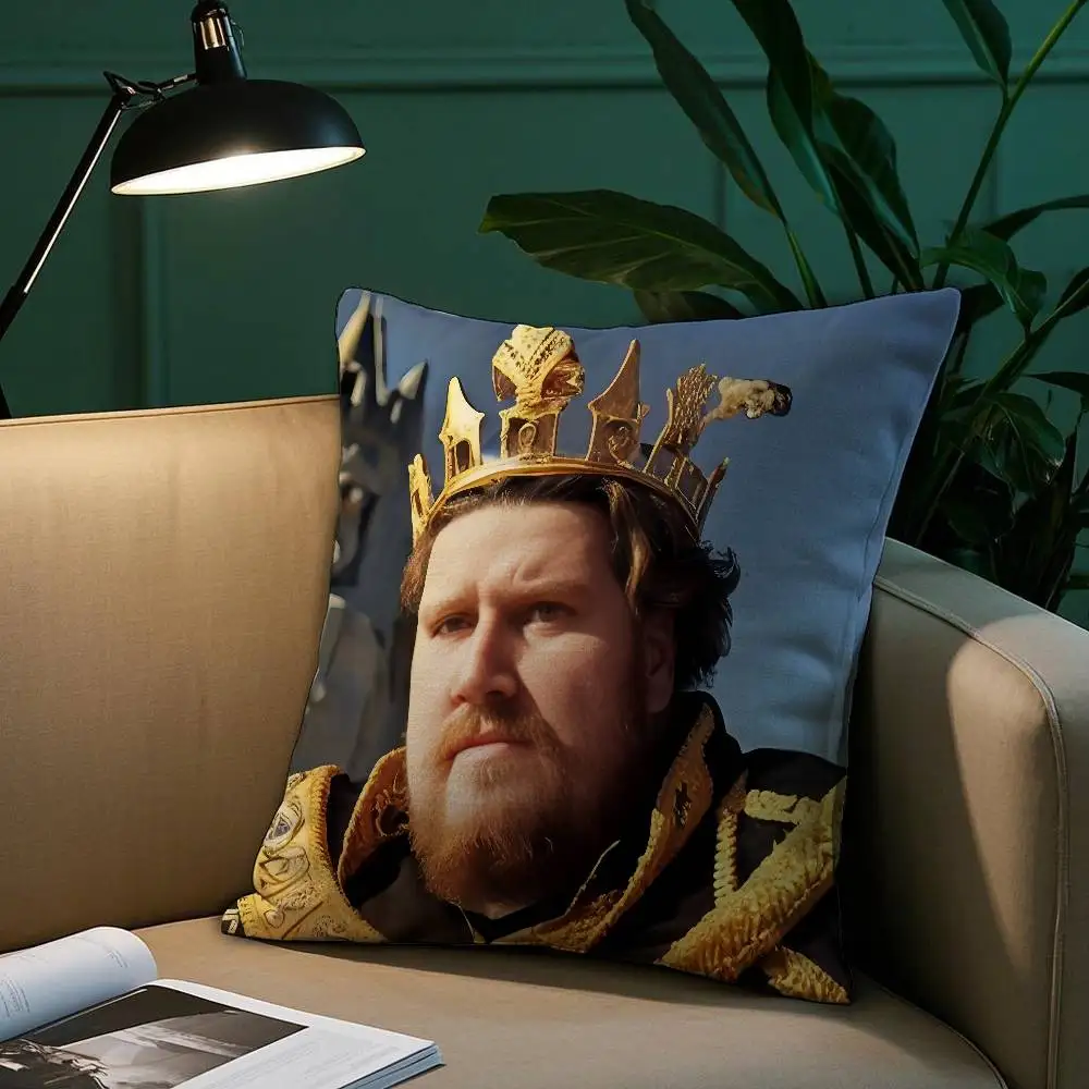 D-Drachenlord Rainer W-WinklerS كيس وسادة قصير أفخم طباعة غطاء الوسادة مربع رمي وسادة تغطي أريكة ديكور المنزل #2