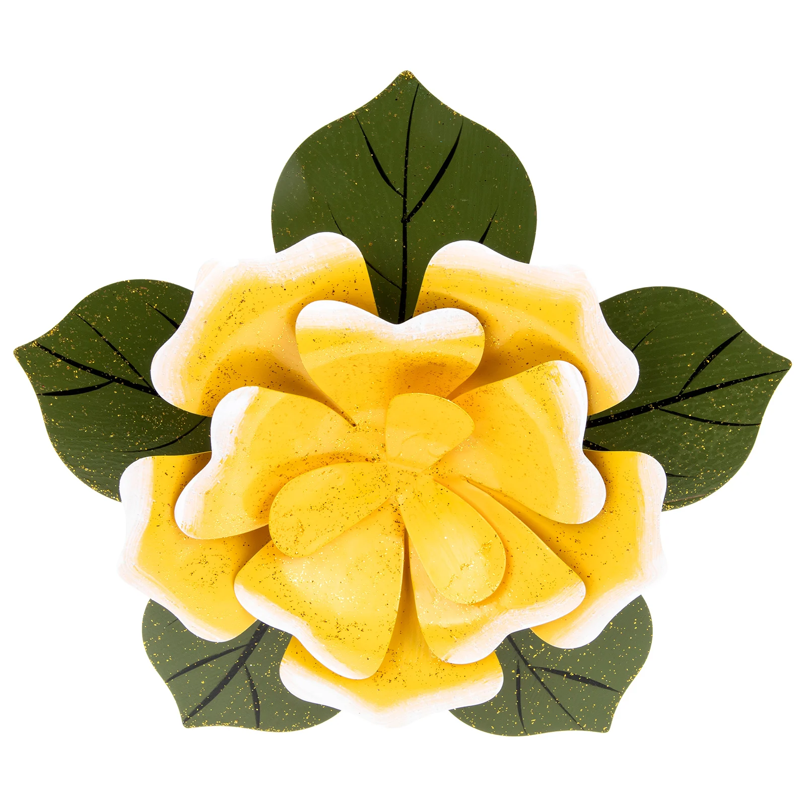 

Iron Rose Decors Metal Flowers Hanging Decoration Garden Realistic Strong Durable