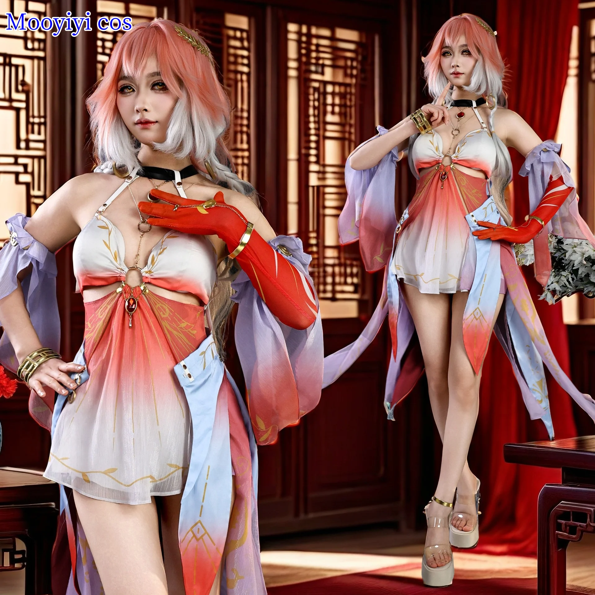 

Game Wuthering Waves Changli Cosplay costume Halloween Christmas Role Playing Party Comic Women Size Dress XS-3XL Sexy costume