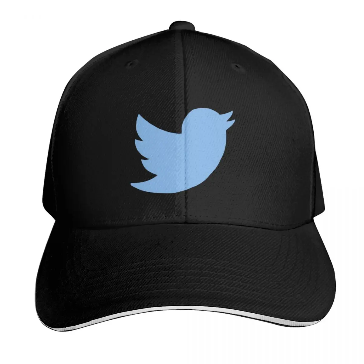 TWITTER BLUE BIRD. Baseball Cap Moisture Wicking Quick Dry Curved Brim Classic Fit Low Profile Unstructured